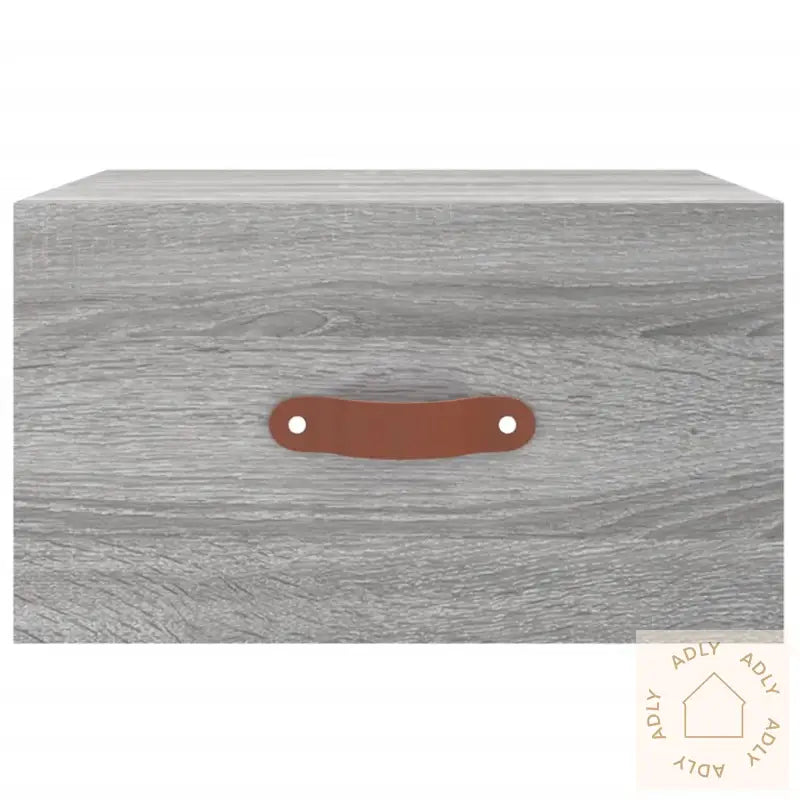 Veggmonterte Nattbord 2 Stk Grå Sonoma 35X35X20 Cm