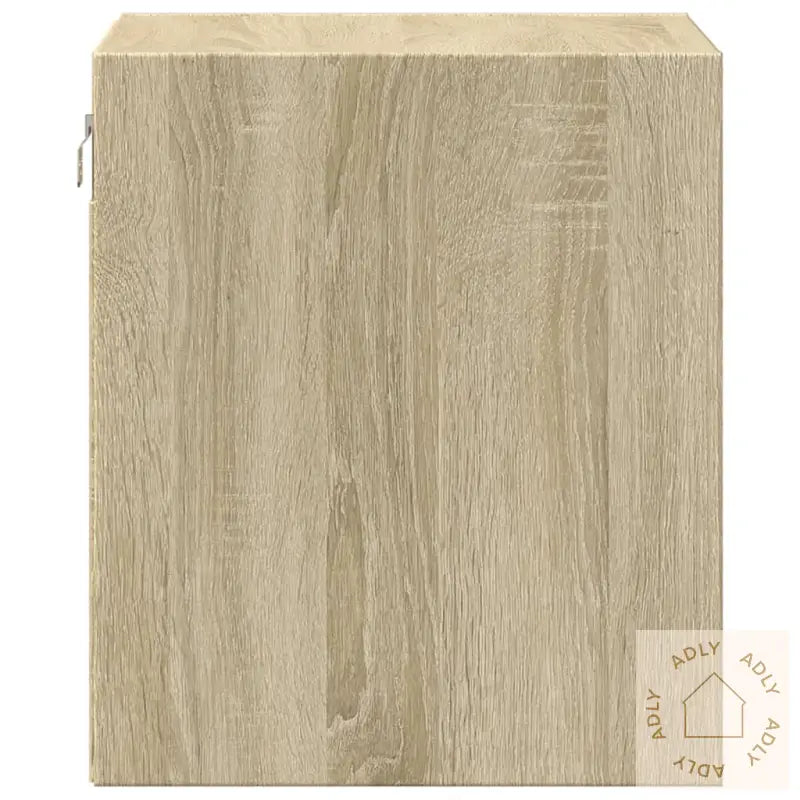 Vegghengt Nattbord Med Led-Lys Sonoma Eik