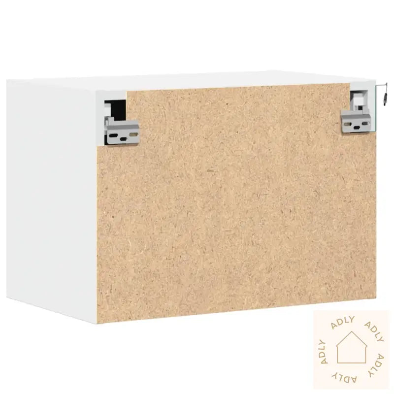 Vegghengt Nattbord Med Led-Lys Hvit