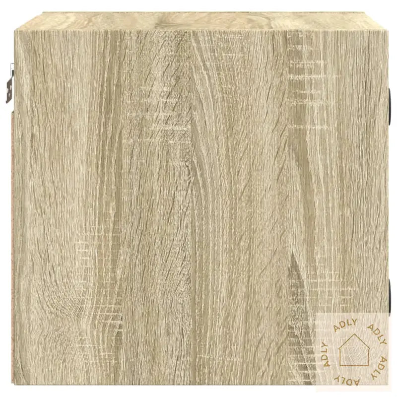 Nattbord Med Glassdører 2 Stk Sonoma Eik 35X37X35 Cm