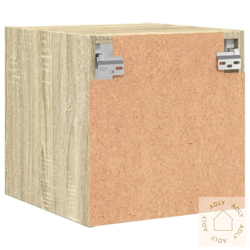 Nattskap Med Glassdører Sonoma Eik 35X37X35 Cm