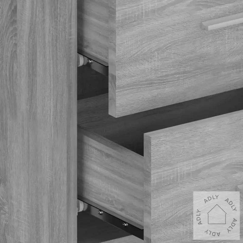 Veggmontert Nattbord Grå Sonoma