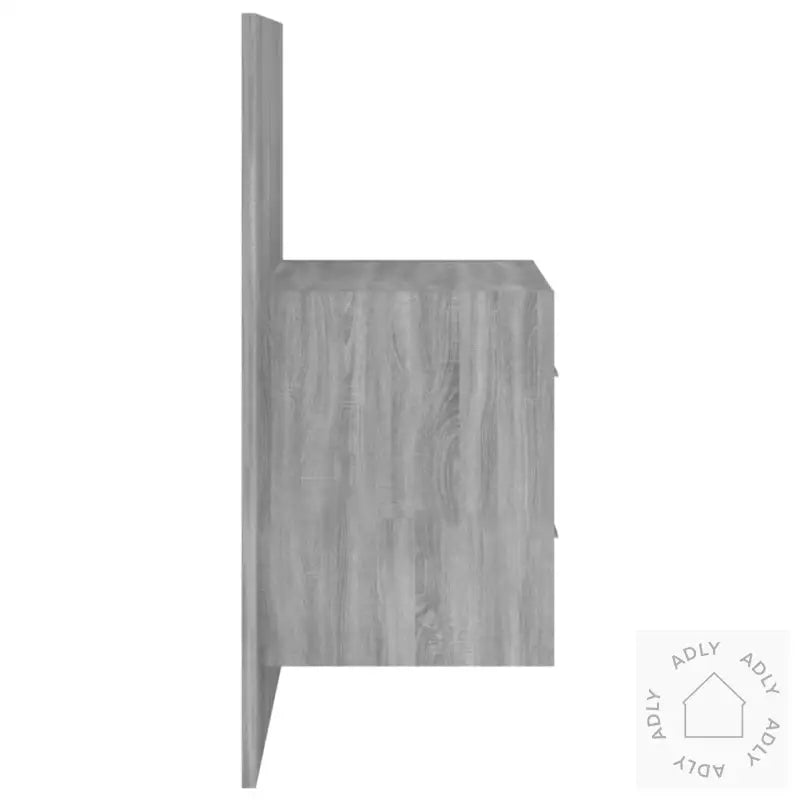 Veggmontert Nattbord Grå Sonoma