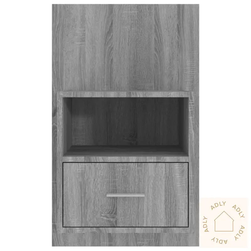 Veggmontert Nattbord Grå Sonoma