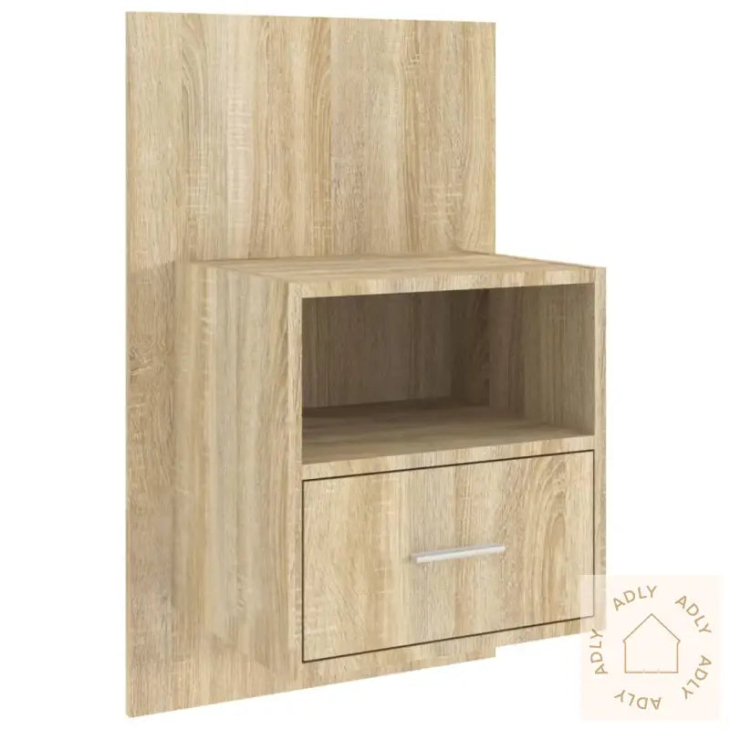 Veggmonterte Nattbord 2 Stk Sonoma Oak