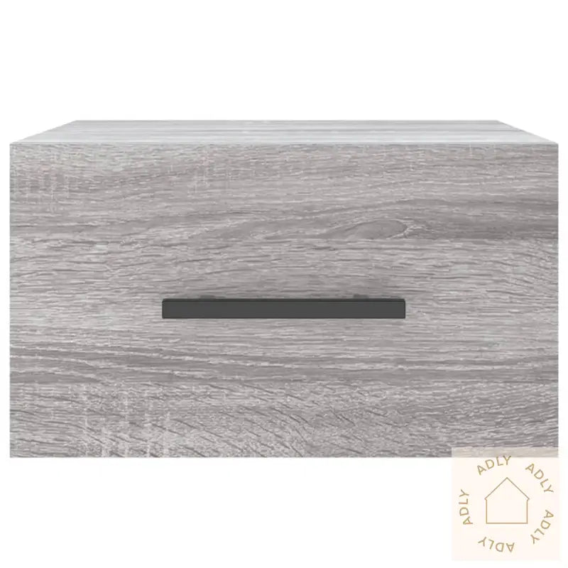 Veggmonterte Nattbord 2 Stk Grå Sonoma 35X35X20 Cm