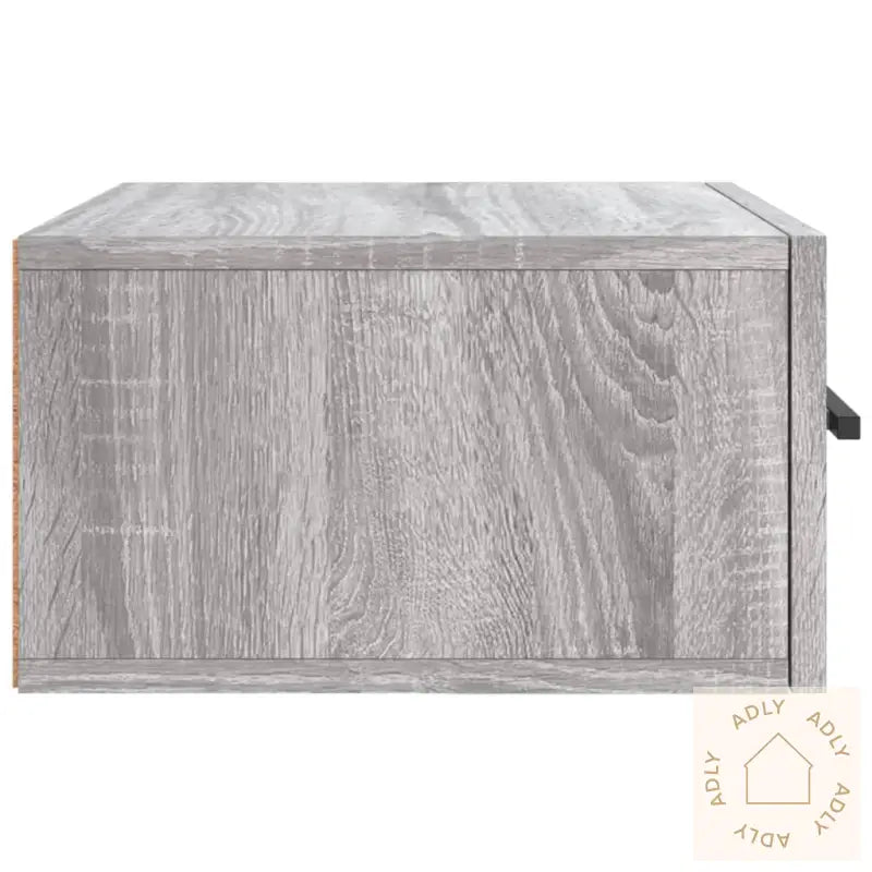 Veggmonterte Nattbord 2 Stk Grå Sonoma 35X35X20 Cm