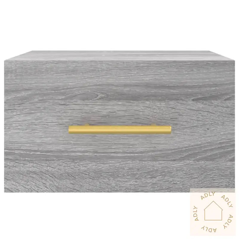 Veggmontert Nattbord Grå Sonoma 35X35X20 Cm