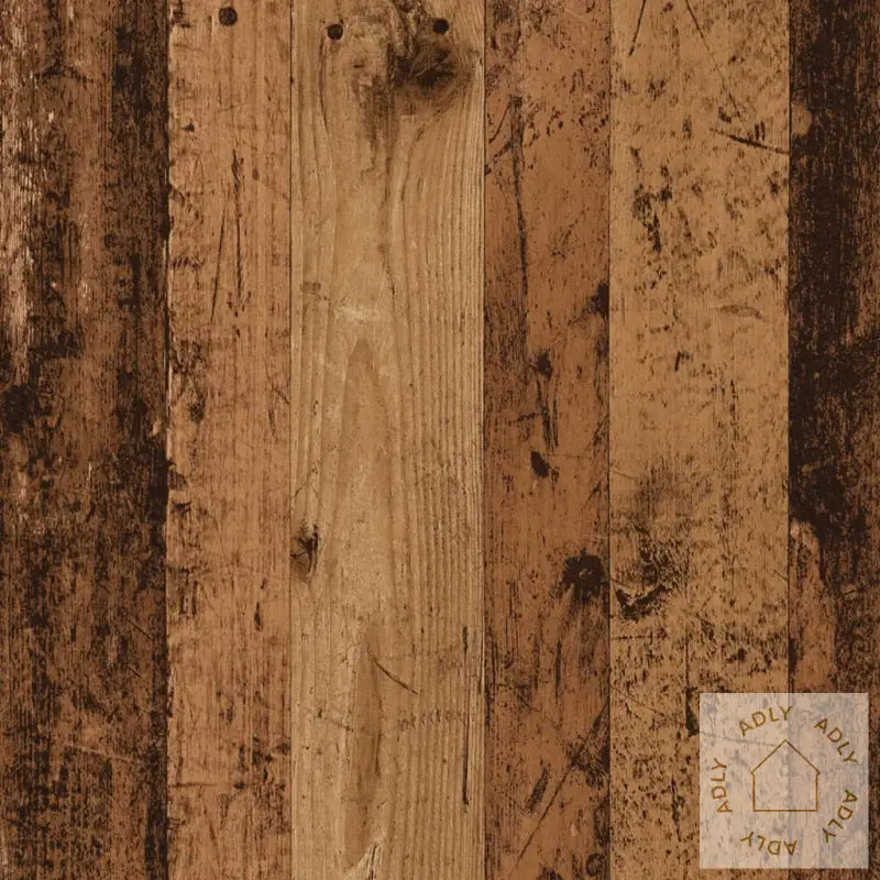 Veggmonterte Nattbord 2 Stk Gammelt Tre 35X35X20 Cm