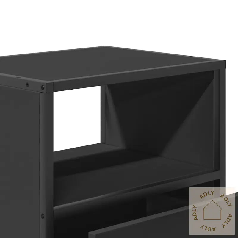 Veggmontert Nattbord Svart 40X31X39,5 Cm