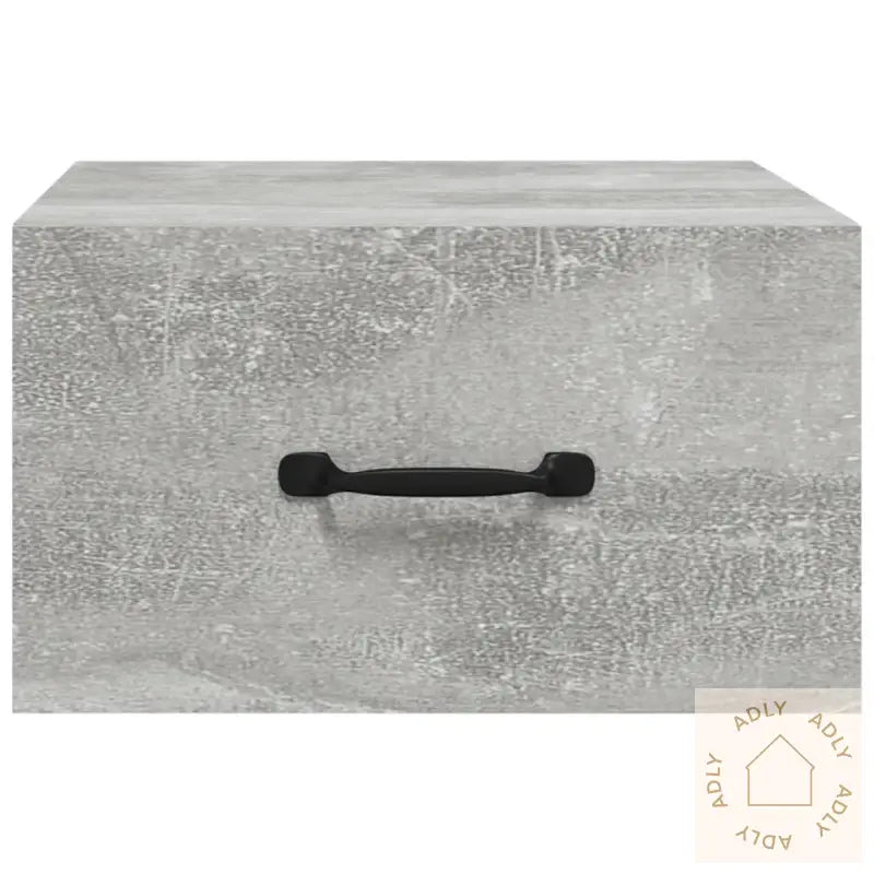 Veggmontert Nattbord Betonggrå 35X35X20 Cm