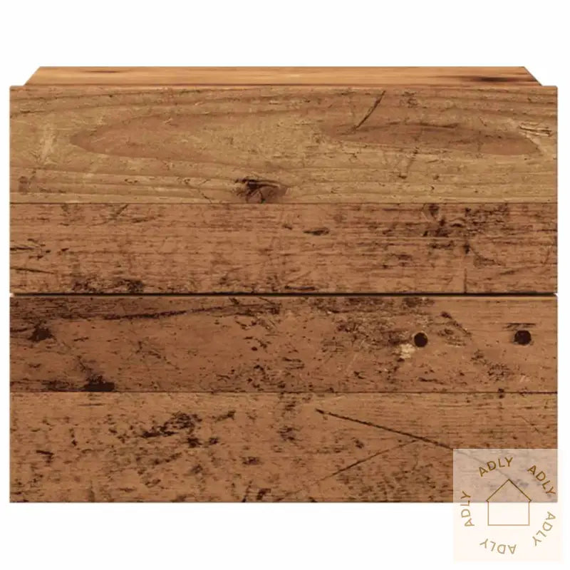 Veggmontert Nattbord Gammelt Tre 40X32X30 Cm