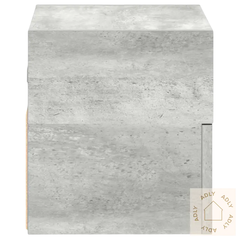 Gray vegghengt nattbord praktisk og stilig for soverommet, enkel å henge opp