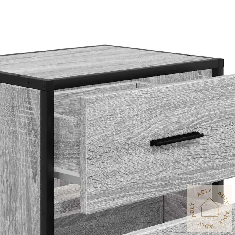 Veggmonterte Nattbord 2 Stk Grå Sonoma 40X31X39,5 Cm