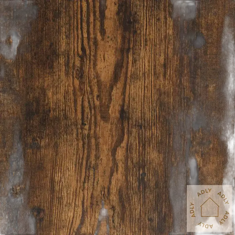 Dark brun trestruktur på vegghengt nattbord praktiske for et stilig, ryddig soverom