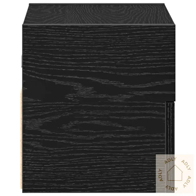 Veggmontert Nattbord Svart 45X26X28,5 Cm