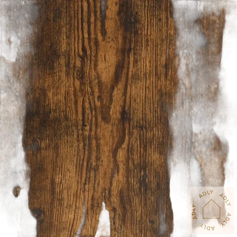 Dark brun treåring for vegghengt nattbord slitesterkt og moderne til soverommet