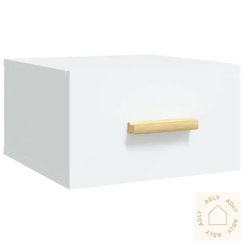 Veggmontert Nattbord Hvit 35X35X20 Cm