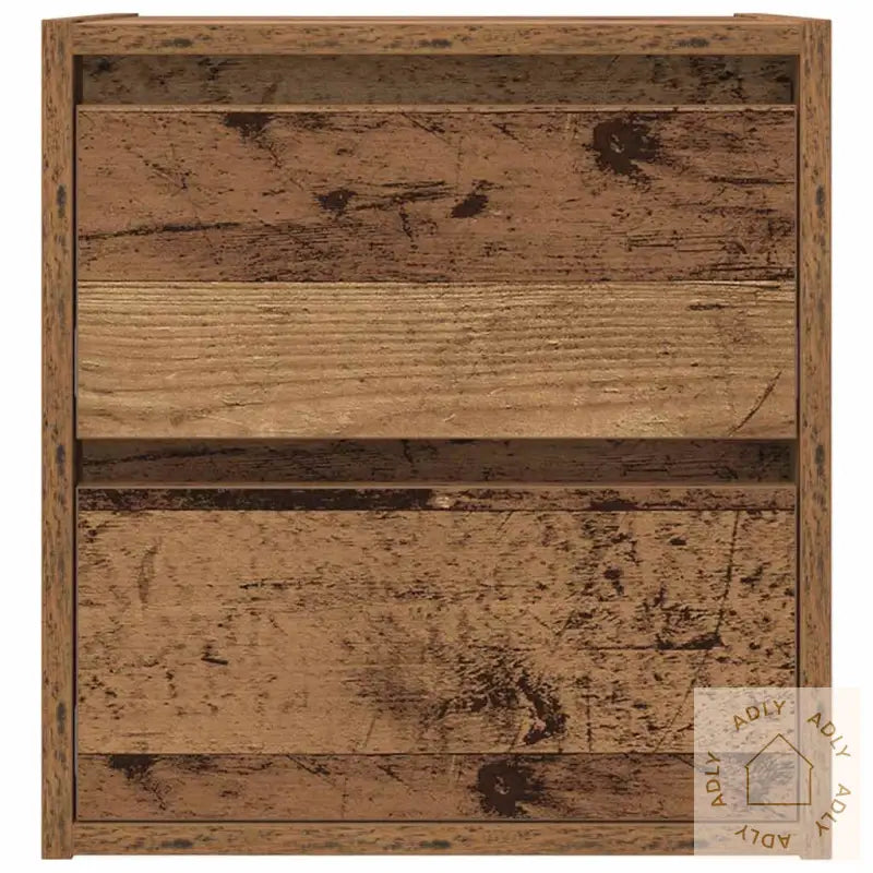 Veggmontert Nattbord Gammelt Tre 38X34X40 Cm