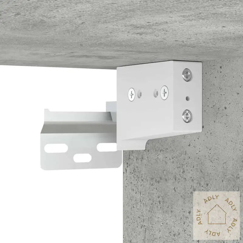 Veggmonterte Nattbord 2 Stk Betonggrå 38X34X40 Cm