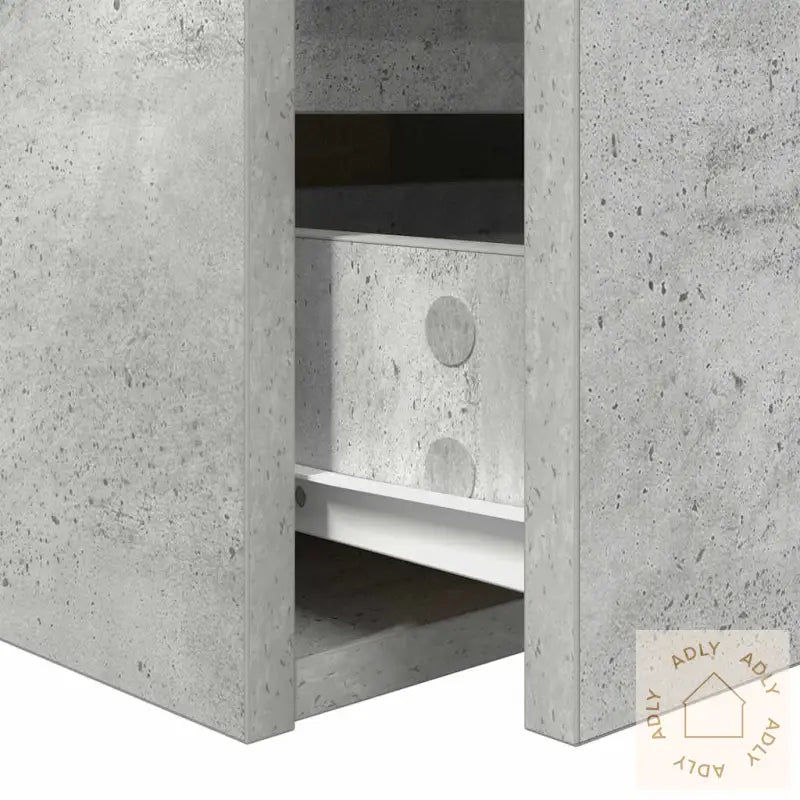 Veggmonterte Nattbord 2 Stk Betonggrå 38X34X40 Cm