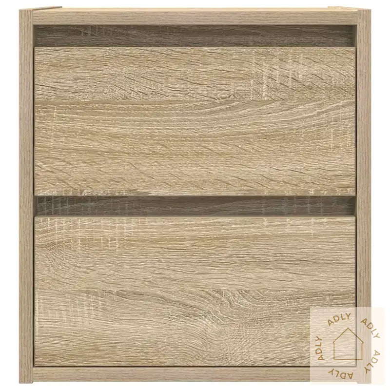 Veggmontert Nattbord 2 Stk Sonoma Eik 38X34X40 Cm