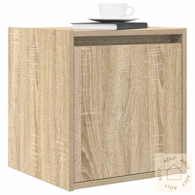 Veggmontert Nattbord 2 Stk Sonoma Eik 38X34X40 Cm