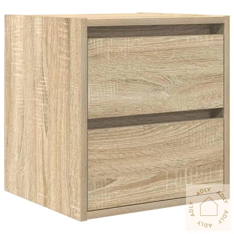 Veggmontert Nattbord 2 Stk Sonoma Eik 38X34X40 Cm
