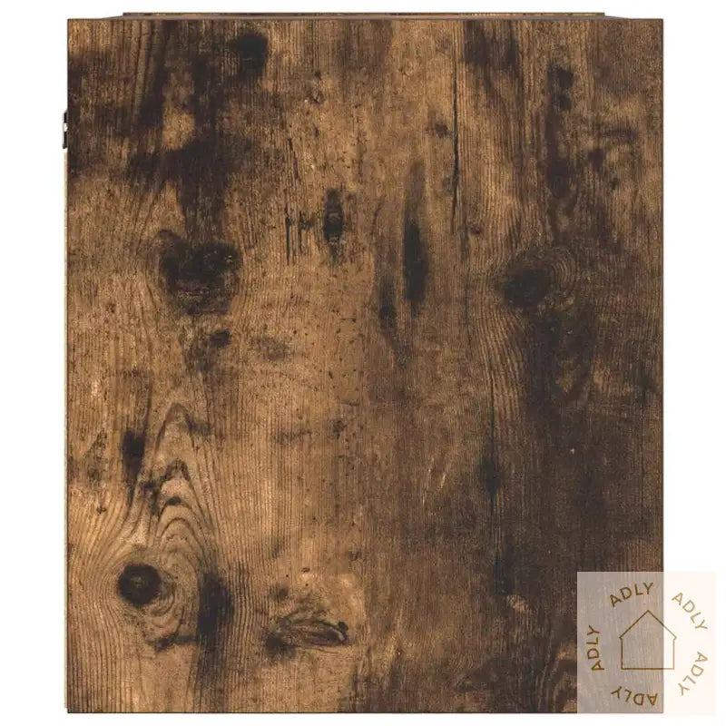 Veggmonterte Nattbord 2 Stk Røkt Eik 38X34X40 Cm