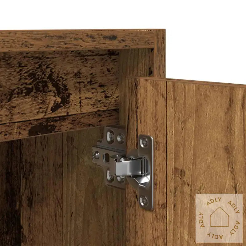 Veggmontert Nattbord Gammelt Tre 38X34X40 Cm