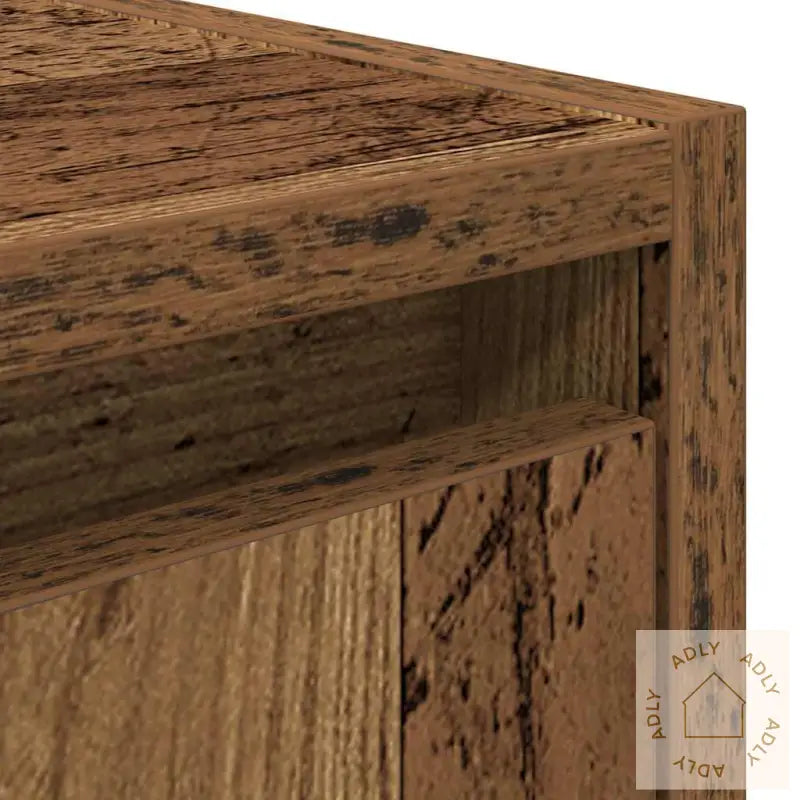 Veggmontert Nattbord Gammelt Tre 38X34X40 Cm