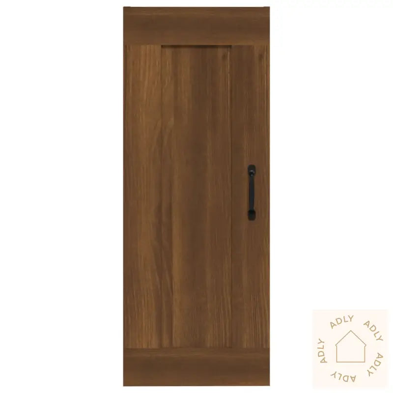Vegghengt Skap Brun Eik 35X34X90 Cm Konstruert Tre