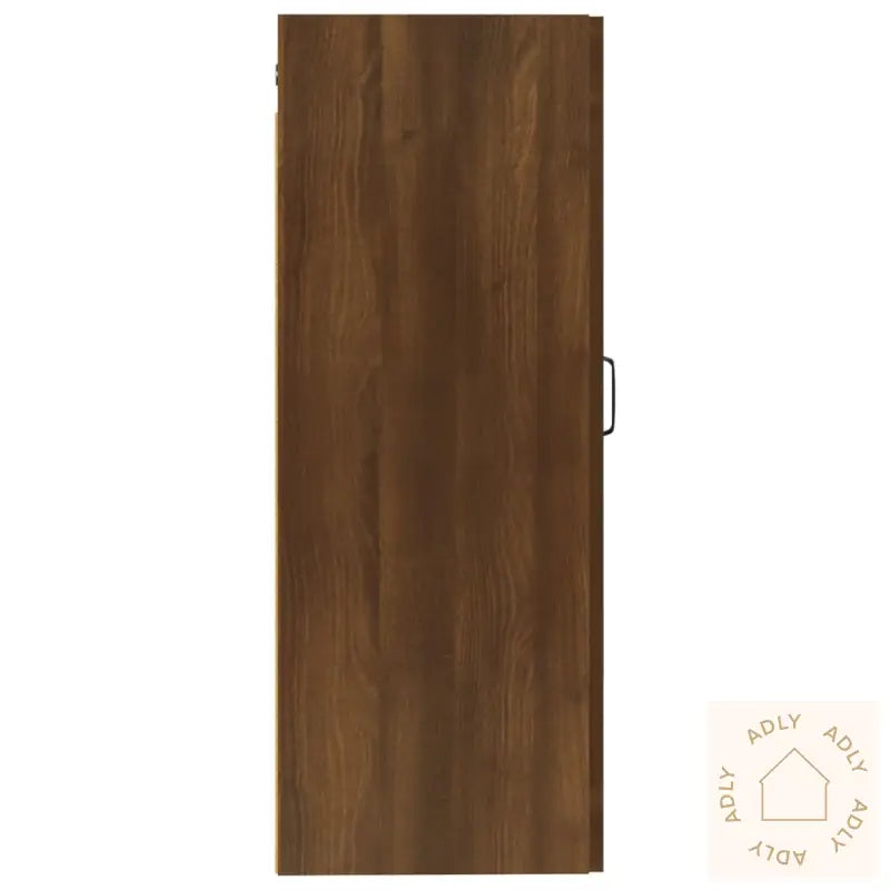 Vegghengt Skap Brun Eik 35X34X90 Cm Konstruert Tre