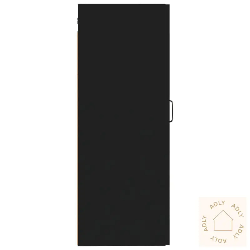 Veggskap Svart 35X34X90 Cm Konstruert Tre
