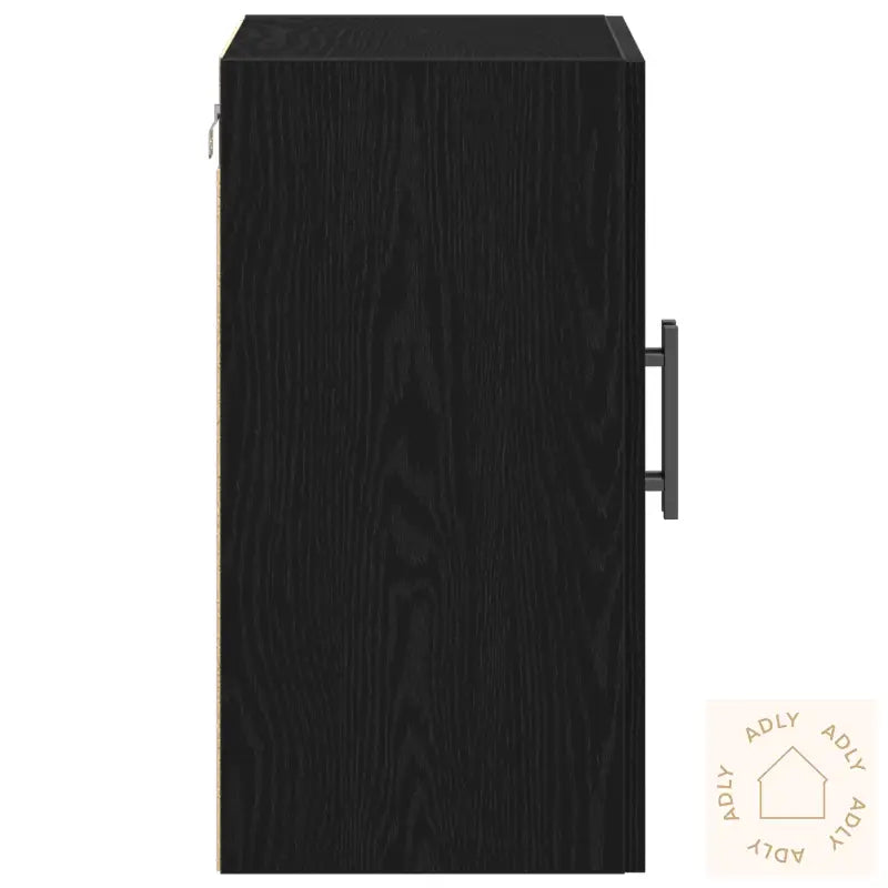 Veggskap Svart Eik 60X31X60 Cm Konstruert Tre