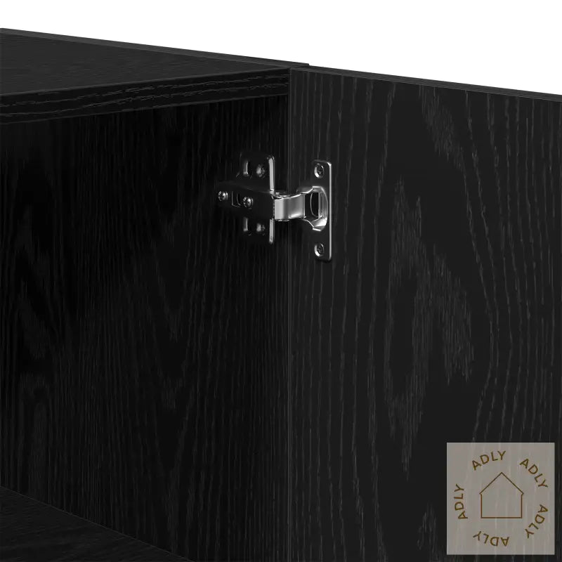 Veggskap Svart Eik 60X31X60 Cm Konstruert Tre