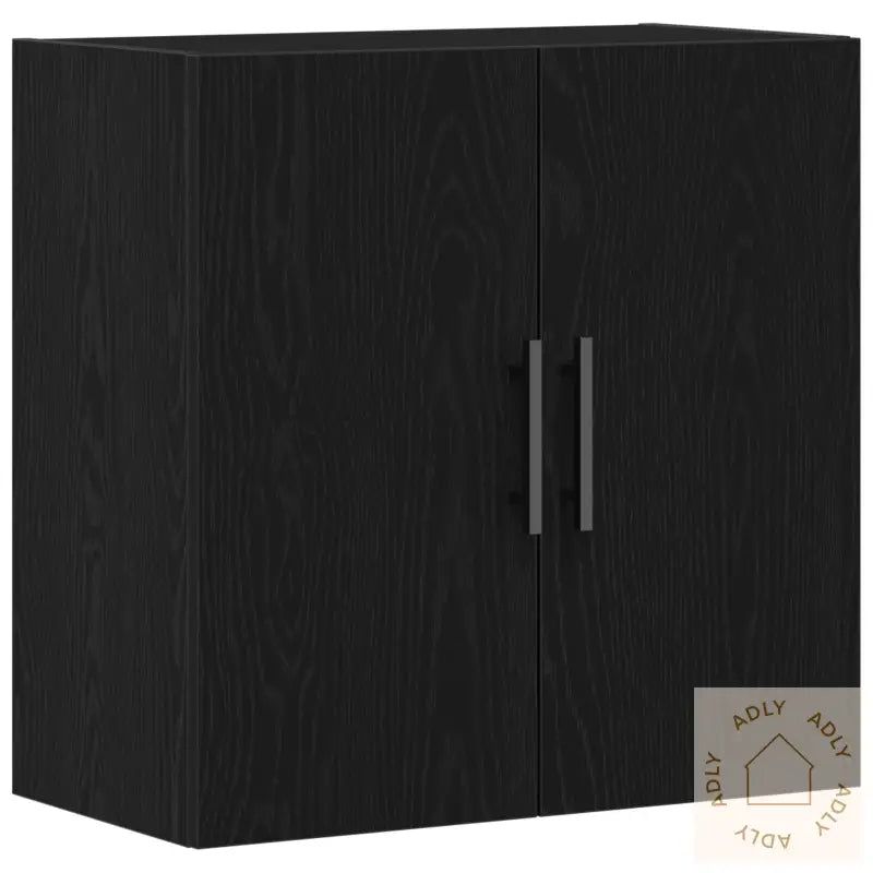 Veggskap Svart Eik 60X31X60 Cm Konstruert Tre