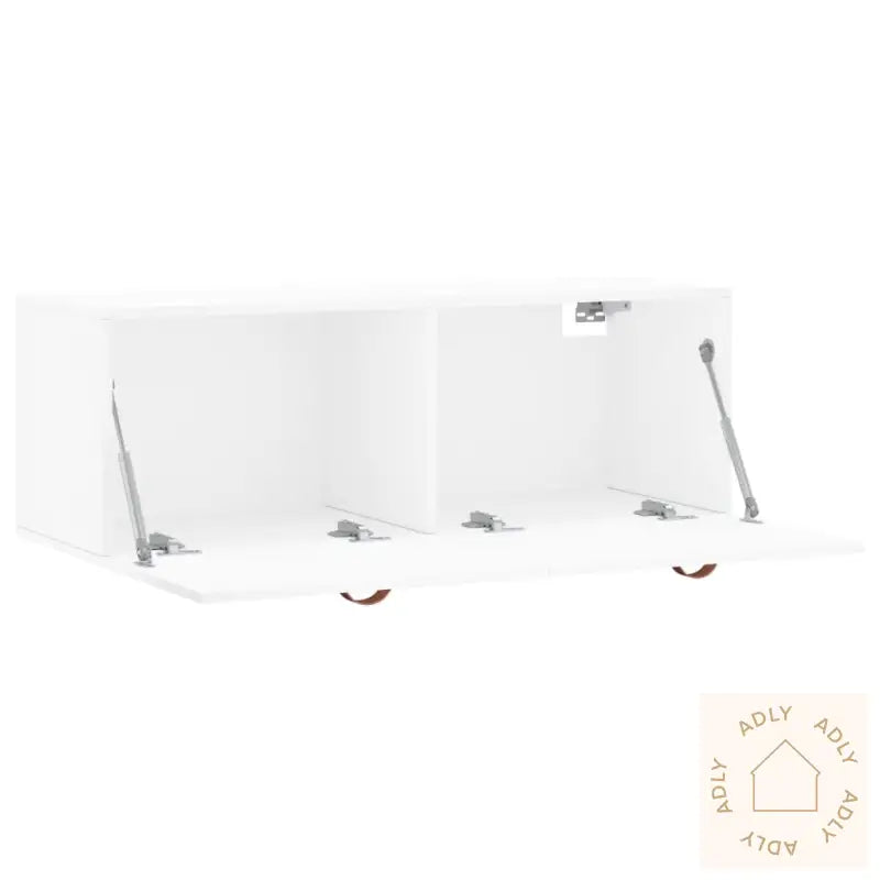 Veggskap Hvit 100X36,5X35 Cm Konstruert Tre