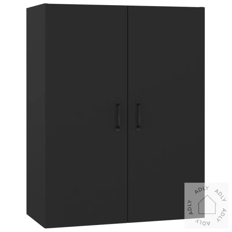 Veggskap Svart 69,5X34X90 Cm Konstruert Tre