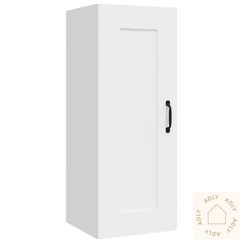 Veggskap Hvit 35X34X90 Cm Konstruert Tre
