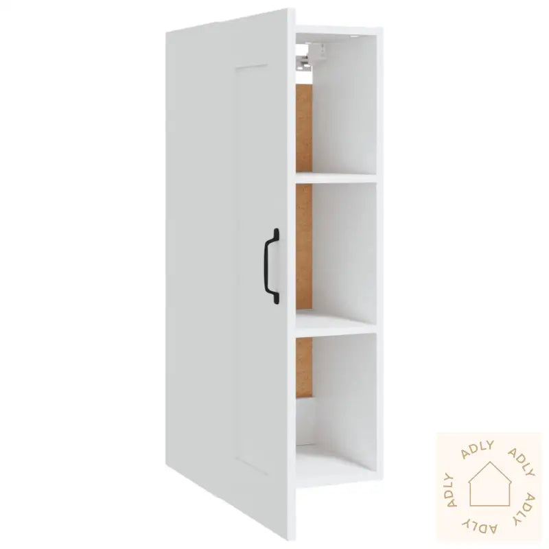 Veggskap Hvit 35X34X90 Cm Konstruert Tre