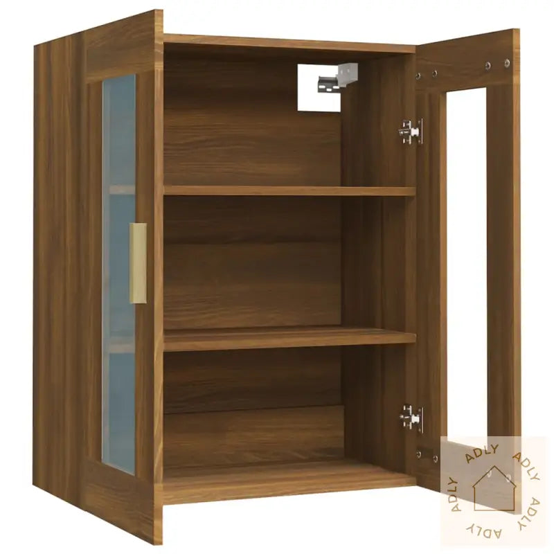 Hengende Veggskap Brun Eik 69,5X34X90 Cm