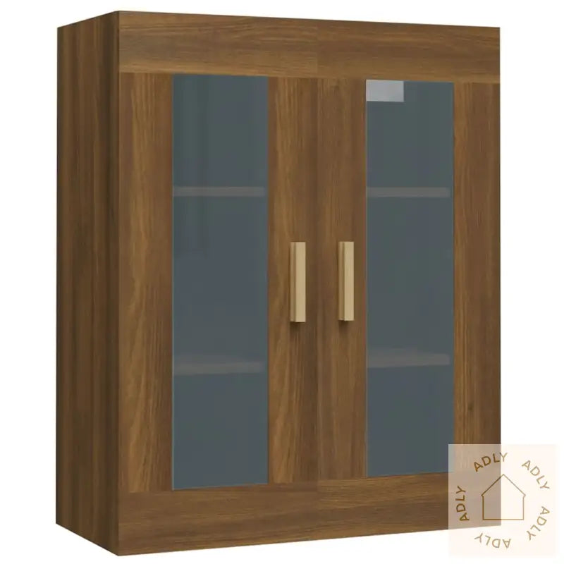 Hengende Veggskap Brun Eik 69,5X34X90 Cm