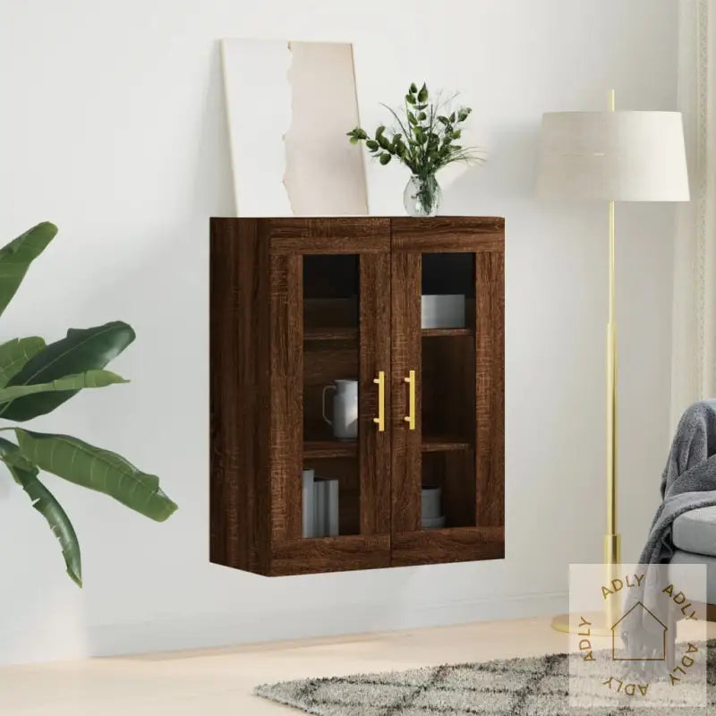 Veggskap Brun Eik 69,5X34X90 Cm