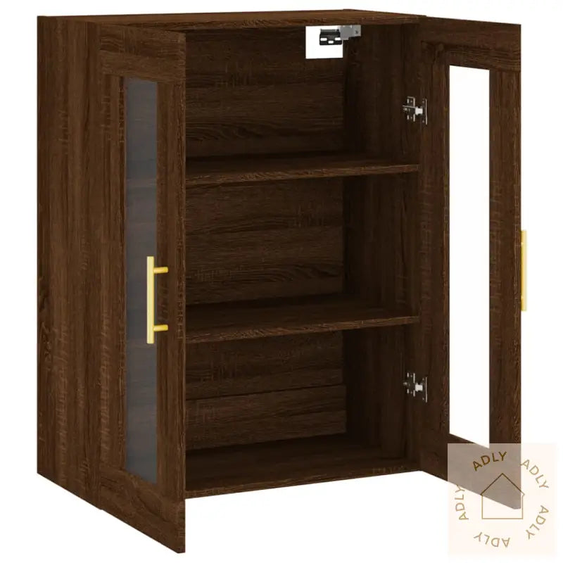 Veggskap Brun Eik 69,5X34X90 Cm