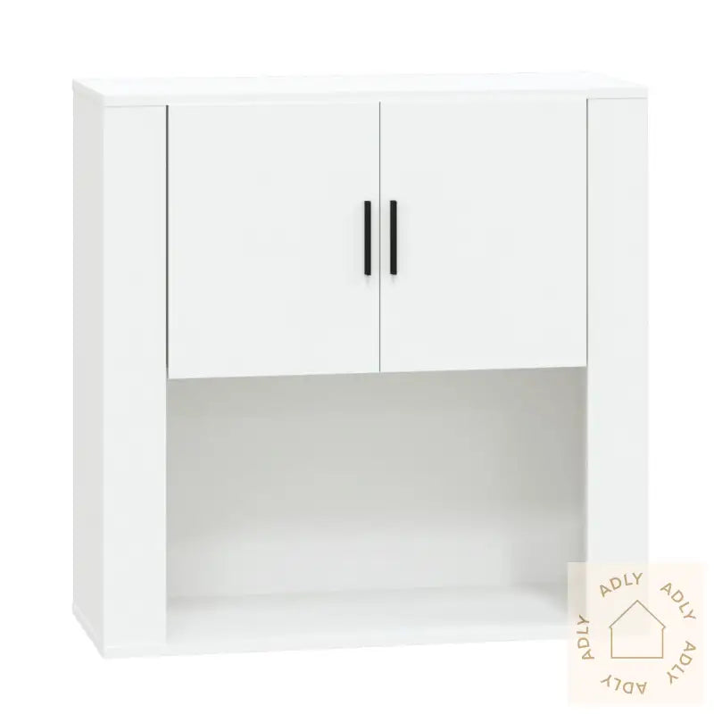 Veggskap Hvit 80X33X80 Cm Konstruert Tre