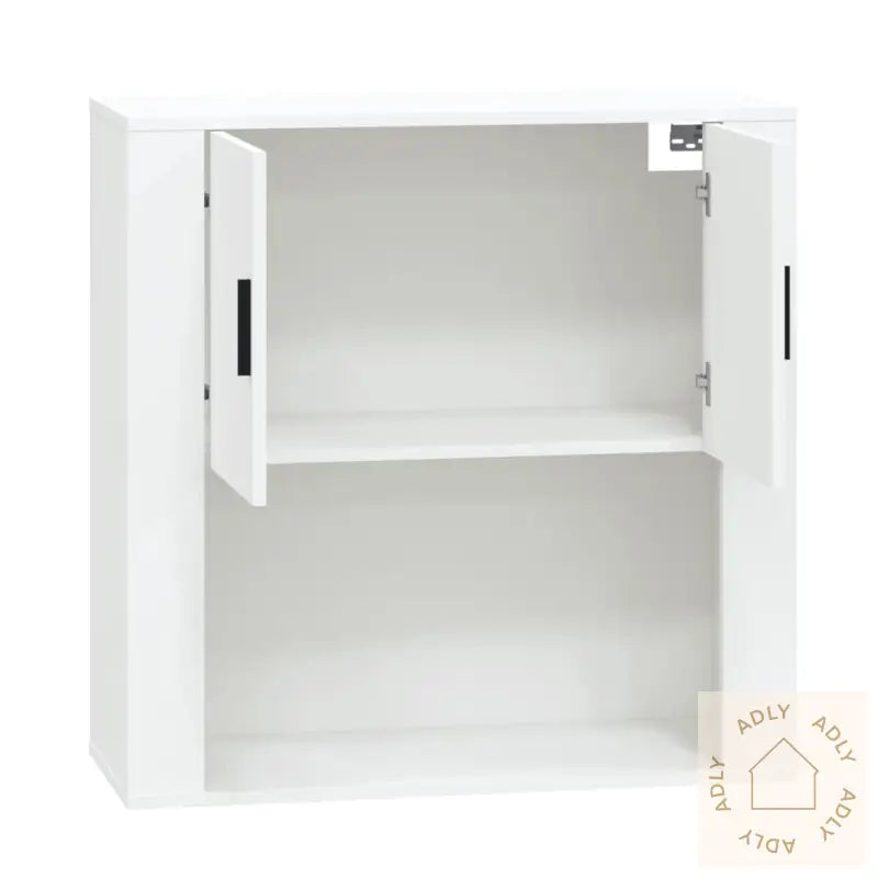Veggskap Hvit 80X33X80 Cm Konstruert Tre
