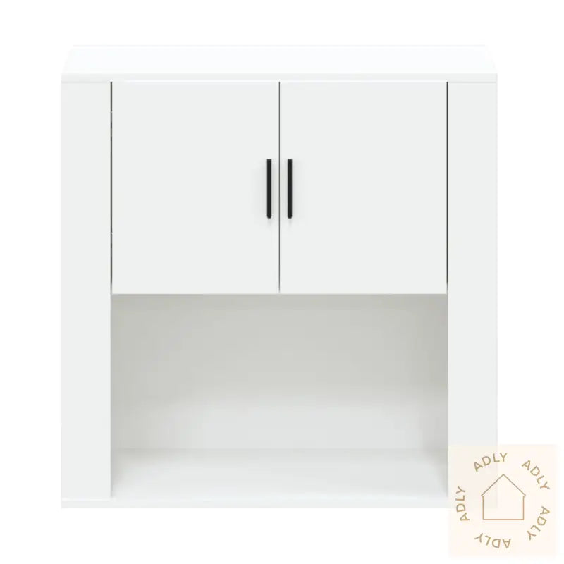 Veggskap Hvit 80X33X80 Cm Konstruert Tre