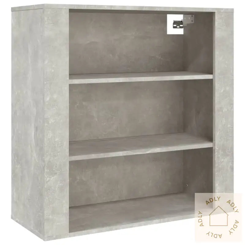 Veggskap Betonggrå 80X33X80 Cm Konstruert Tre