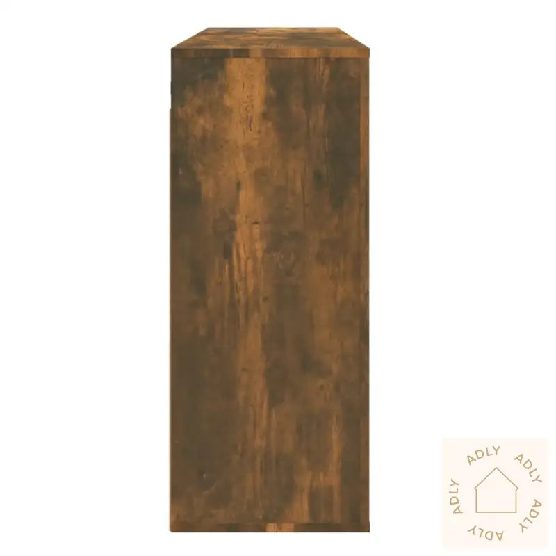 Veggskap Røkt Eik 80X33X80 Cm Konstruert Tre